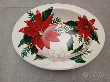 Ciotola/Insalatiera ovale - dipinto a mano