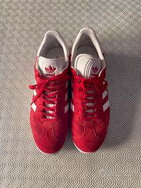 Adidas gazelle fashion rosse uomo