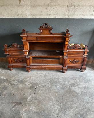 Camera da letto matrimoniale in legno di ciliegio