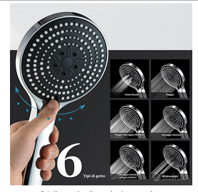 Soffione Doccia - 6 getti diversi