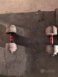 manubri regolabili 80kg