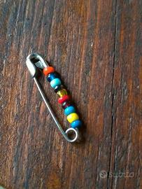 Spilla da Balia Vintage Pin 1930 Clip Perle Perlin