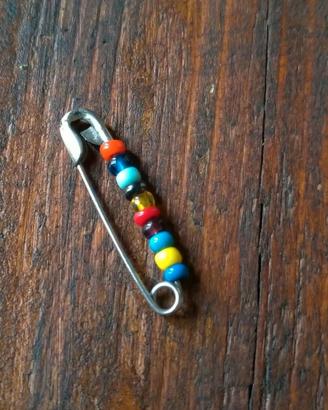 Spilla da Balia Vintage Pin 1930 Clip Perle Perlin