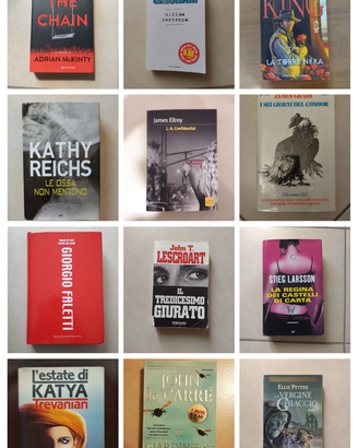 STOCK 12 LIBRI THRILLER E NOIR - King, Grisham, La