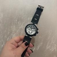 BVULGARI automatico carcassa acciaio e lunetta ner