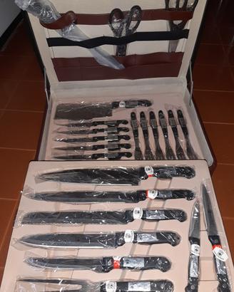 Valigia di coltelli Von Stainer 24 pezzi. Nuovo 