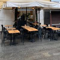 Ombrellone 4x4mt + base ferro 75x75cm