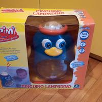 Pinguino Lampadino proiettore luci e suoni