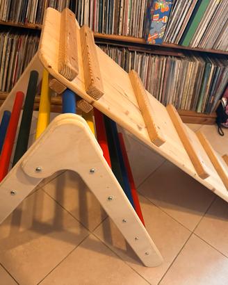 Triangolo Pickler con scivolo arrampicata bambini
