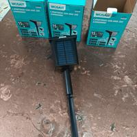 set lampada solare da giardino  a led
