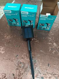 set lampada solare da giardino  a led
