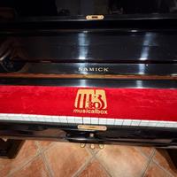 Pianoforte Vert+Sgabello nero Lucido