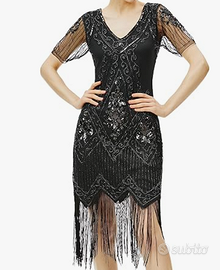 BABEYOND Vestito Anni '20 Donna con Paillettes, Pe