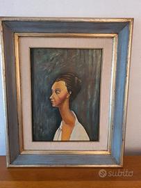 quadro pittura ad olio pittore minore M.cambi