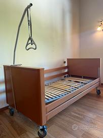 Letto ospedaliero elettrico in legno Banjo Deluxe