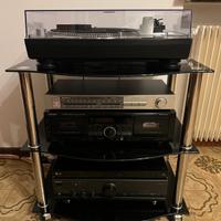 rack hi-fi completo di mobiletto 