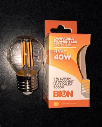 Lampadina LED G45 4W E27