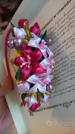 Cerchietto elegante - tecnica kanzashi - NUOVO