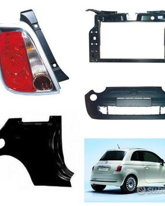 Fiat 500 musata cofano fanale frizione freni 07-15
