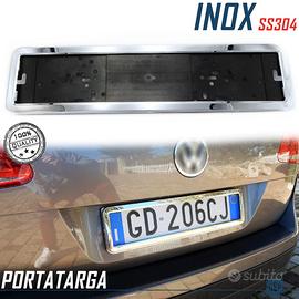 Portatarga Posteriore Cromato per FORD Accaio Inox