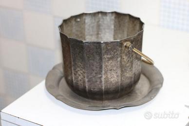 VASSOIO CON SOTTOPIATTO IN ARGENTO