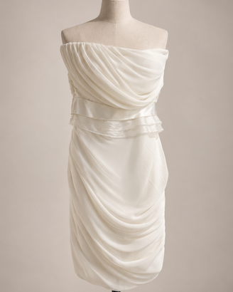 Abito da cerimonia donna bianco/avorio - drappeggi
