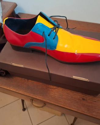 SCARPA ARTIGIANALE IN VERA PELLE MULTI COLOR