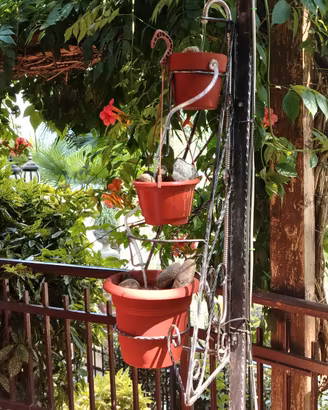 Fontana ZEN 3 cascate ferro battuto adatta gazebo