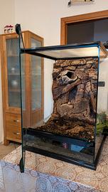 Terrario - Teca per rettili in vetro 45x45x60