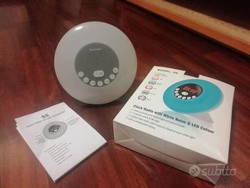 Orologio sveglia luminoso con musica bluetooth