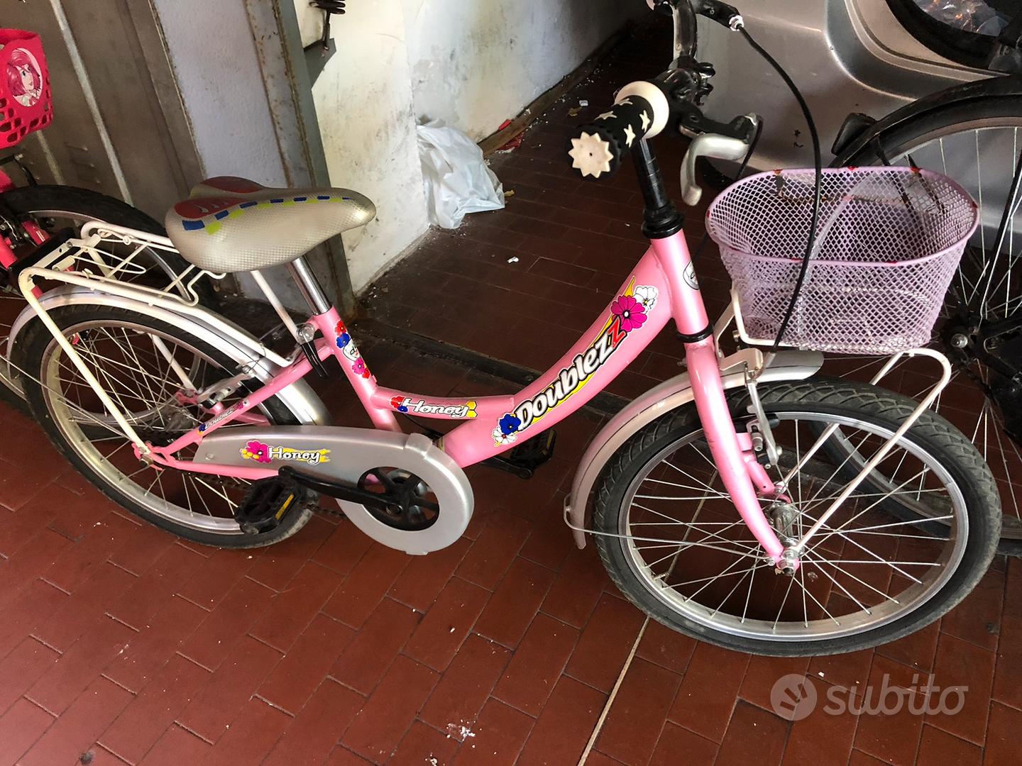 Bici Alluminio Bicicletta Per Bambina 20 Pollici Rosa, Senza