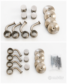 Lotto accessori Made in Italy per tende/corrimano