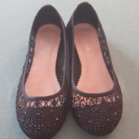 Scarpe Ballerino Nere Traforate. Mis. 37