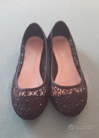Scarpe Ballerino Nere Traforate. Mis. 37