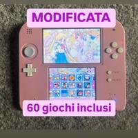 Nintendo 2DS rosa con giochi