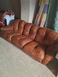 divano e poltrone in vera pelle