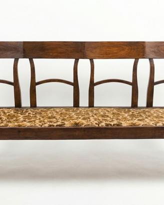 Panca classica in legno massello seduta imbottita
