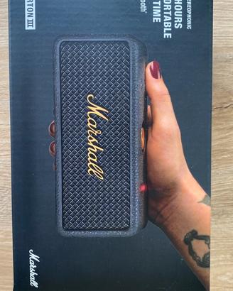 Marshall Emerton III Black G Brass- Black & Brass