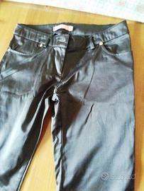 pantaloni donna marrone scuro 