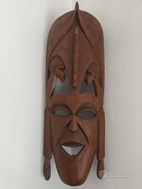 Maschera africana anni 80 Kenya artigianale 