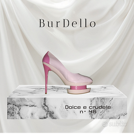 scarpe fetish plateau rosa shocking n° 46