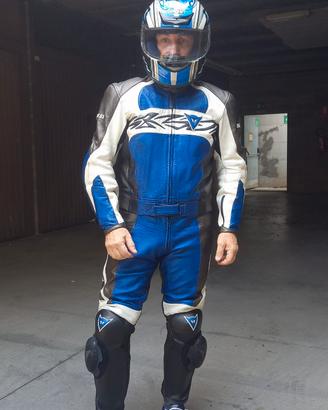 tuta da moto in pelle