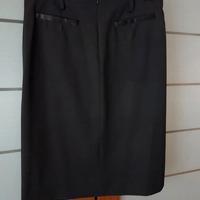 Gonna Nera con Inserti in Raso Brand Betty Blue