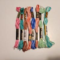 8 matassine DMC Mulinè Ancora - cotone ricamo 