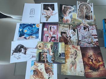 Stampe dei Disegni Milo Manara  per J Rose
