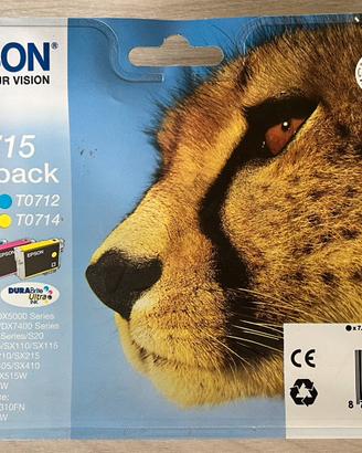 NUOVE MAI APERTE Cartucce originali Epson T0715