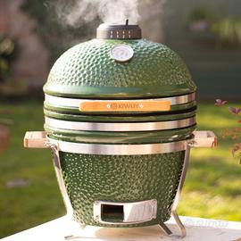 Kamado bbq ceramica inox affumicatore 