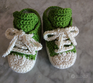 Scarpine neonato 6 mesi cotone