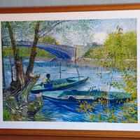 QUADRO 105 x 75 cm OLIO su TELA PAESAGGIO LACUSTRE