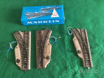 Märklin 3 scambi elettrici in scala H0